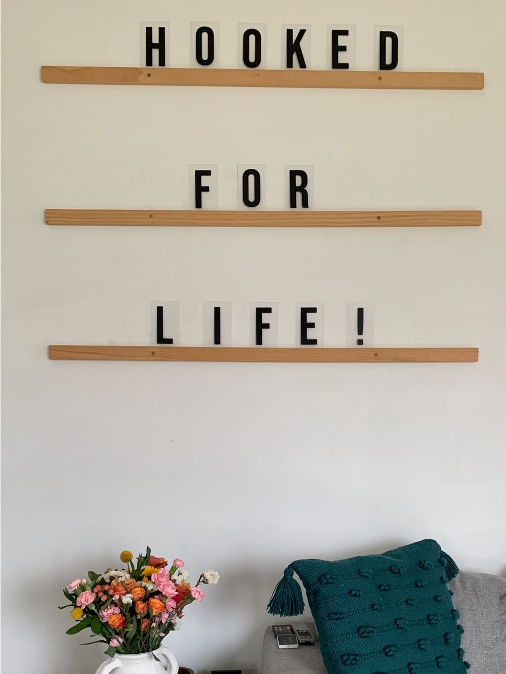 Three Large Letter Boards + Letters - Home Wall Decor Accent